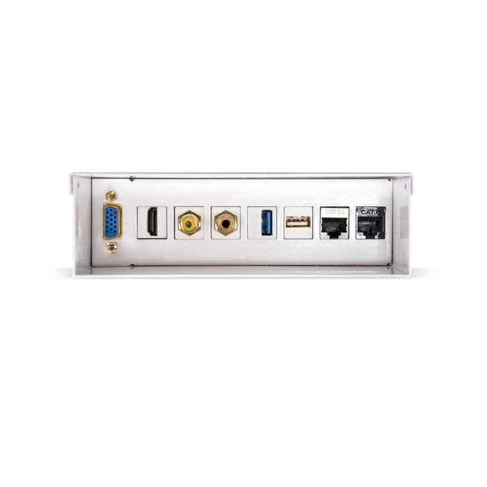 Nanocable Caja de conexiones multimedia de pared 10.35.0003 Blanco